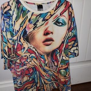 Mr. Brainwash x Fifty24SF Allover print shirt